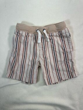 Cat & Jack Kids’ Striped Drawstring Shorts Pockets Size 4T